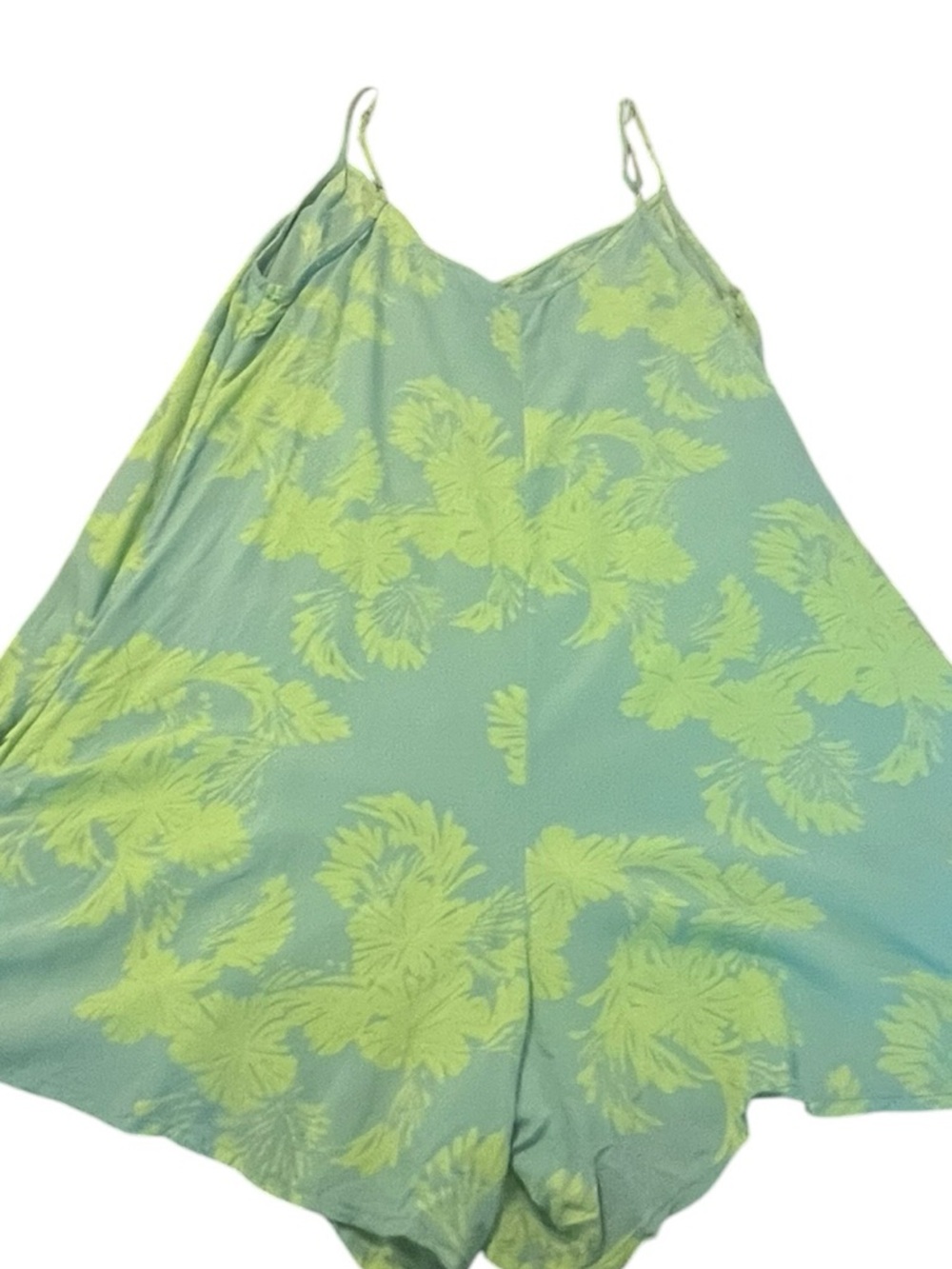 Billabong Coastal Floral Romper Flowy Boho Beach Resort Summer Off Duty Model L - Picture 3 of 7